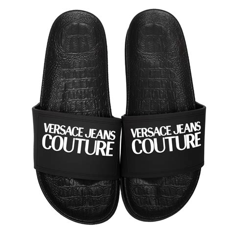 versace jeans sliders mens